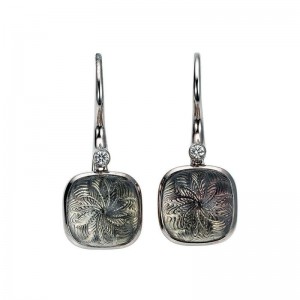 Customized design Rhodium vermeil dangle earrings from China sterling silver jewelry manufacturer  wholesaler