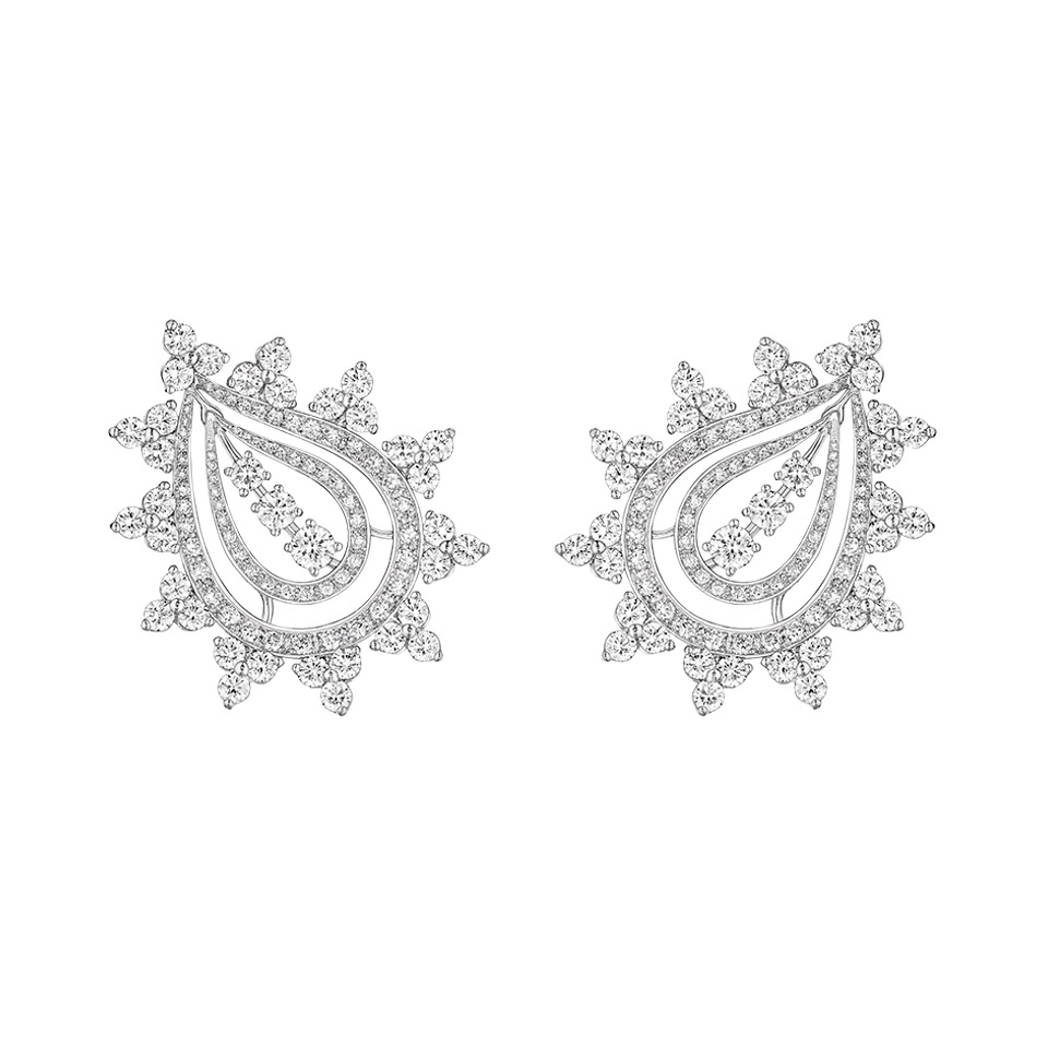 Customized-custom made OEM earrings-in-18k-white-gold-plated-silver-925-OEM-factory