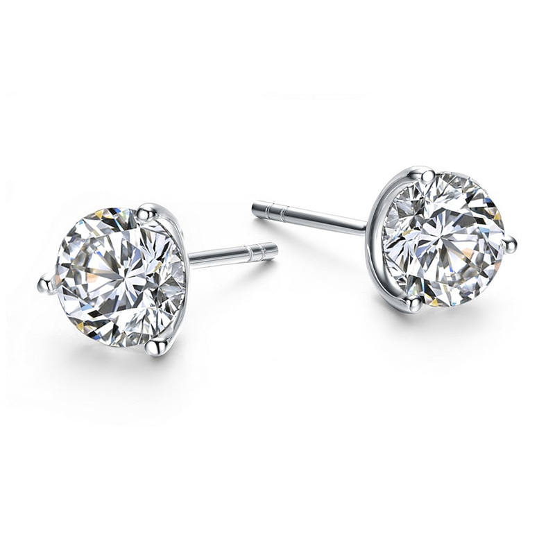 Customized jewelry near me Sterling silver CZ earrings supplier