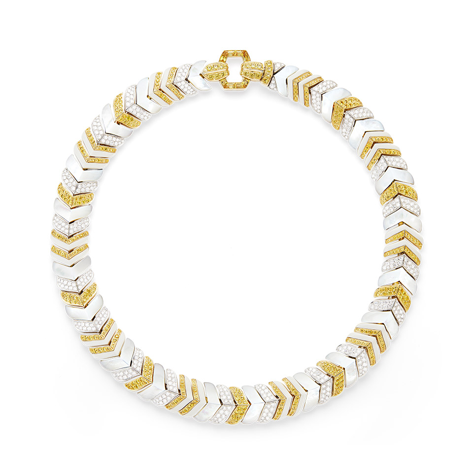 Colar personalizado em 18K-branco-e-ouro-amarelo-Sterling-Silver-custom made OEM Jewelry-Factory