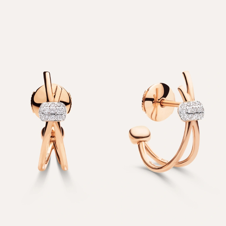 Customized rose gold CZ earrings jewellery provider