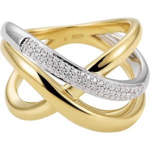 Der individuell gestaltete CZ-Ring aus 925er Silber ist sehr dick und von ausgezeichneter Qualität