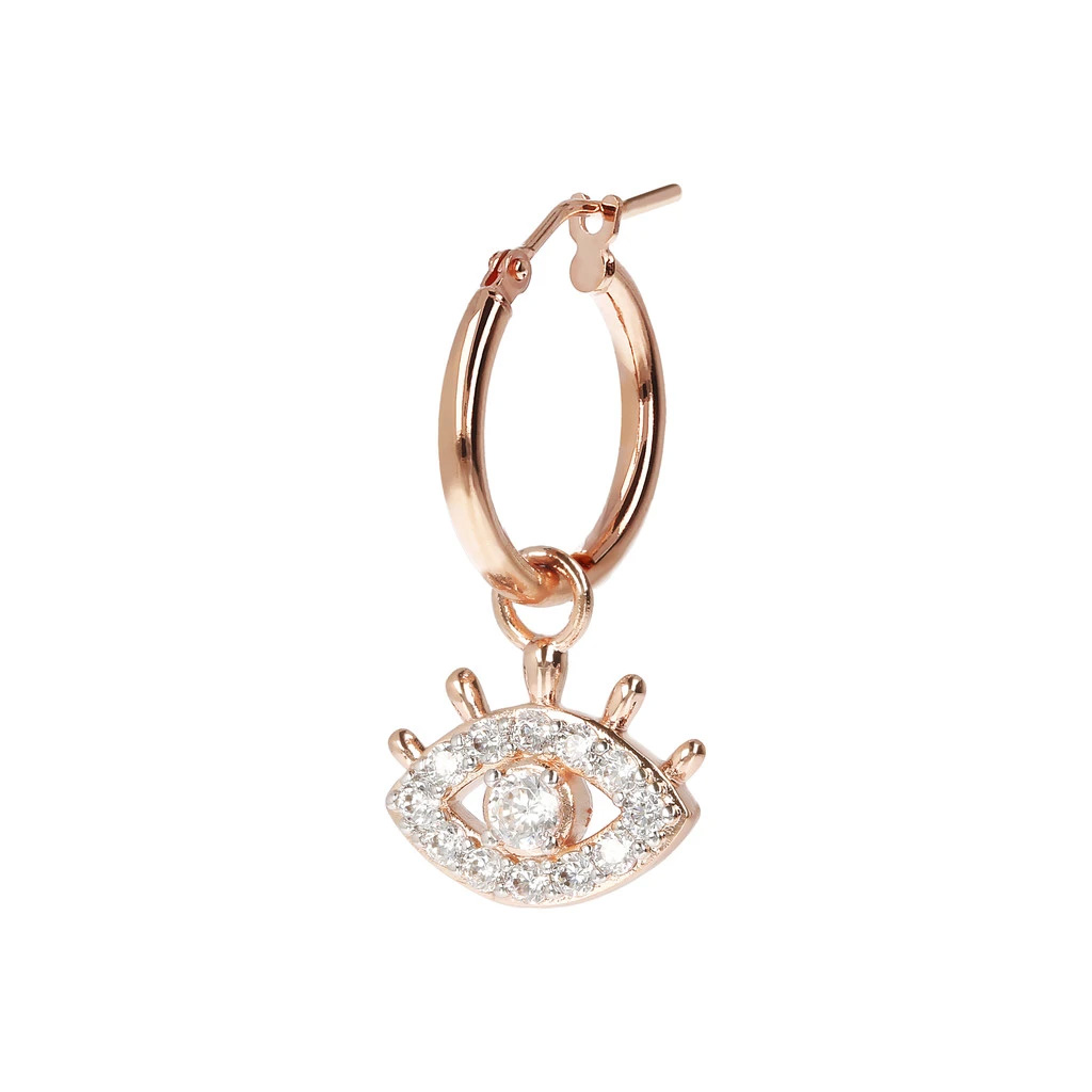 Wholesale Danmark 18k rose gold plated earrings Wholesale 925 Sterling Silver Cubic Zirconia earrings jewerly manufacturer OEM/ODM Jewelry