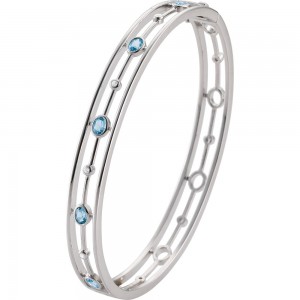 Bracelet en vermeil en or blanc personnalisé par le fabricant de bijoux en argent sterling 925 du Danemark