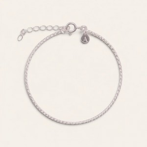 Delicate sterling silver snake chain bracelet custom factory