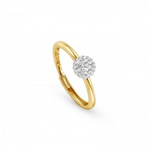 Diseño y pedido, joyería fina hecha a medida de alta calidad, anillo de circonia cúbica relleno de oro amarillo Soul de Plata de Ley 925