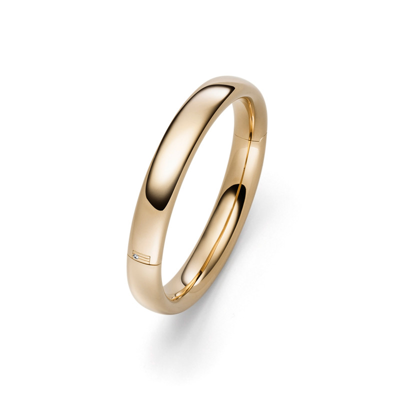 Projete seu anel banhado a ouro amarelo 18k personalizado com seu logotipo