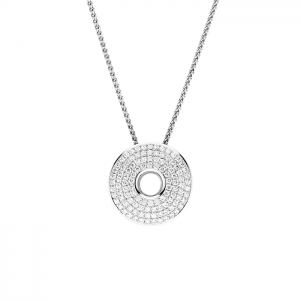 Design beautiful custom cubic zirconia silver nekclace from jewelry manufacturer
