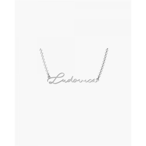 Design custom 925 sterling silver gorgeous link chain signature name necklace wholesaler