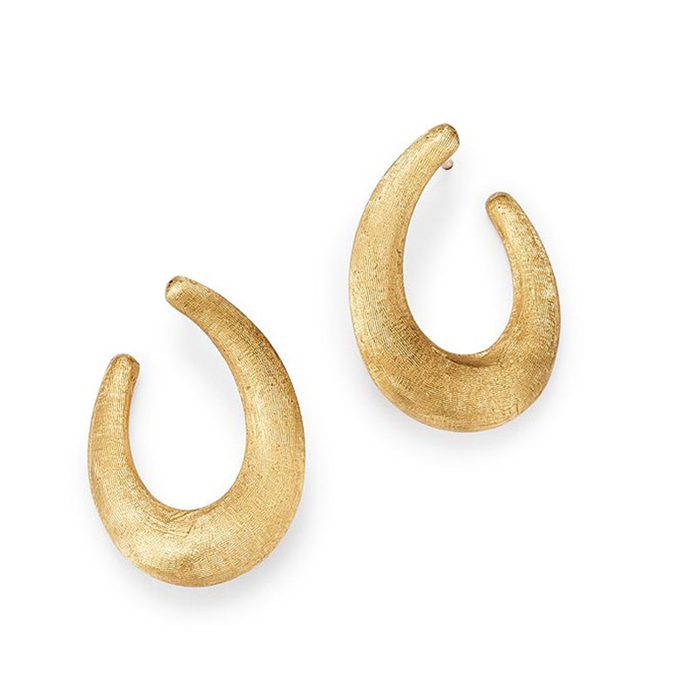 Dearadh déanta ag monaróir jewelry 18K Yellow Gold Vermeil Lucia Small Hoop Earrings