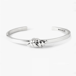 Créez votre propre bracelet en argent sterling grossiste jonc à noeuds