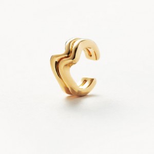 Entwerfen Sie Ihren eigenen individuellen 18-karätig vergoldeten Ring-Silberschmuck