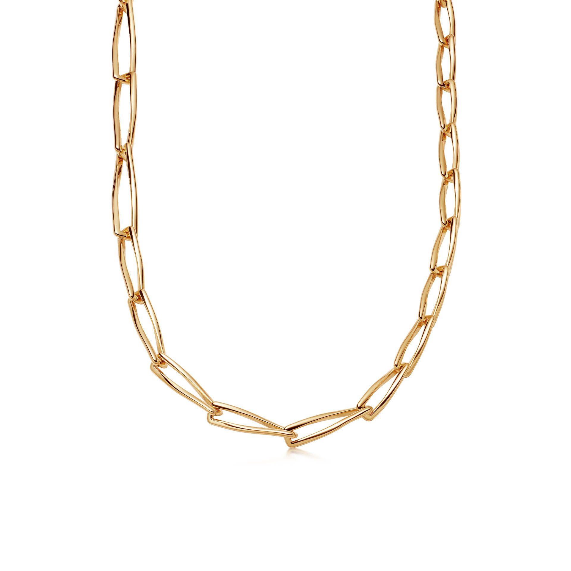 Velkoobchod Navrhněte si svůj tvar OEM/ODM šperkový náhrdelník z 18karátového zlata pokovený mosazným OEM servisem