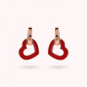 Why a United Kingdom Client Custom Made Double Enamelled Heart and Oval Link Earrings from JINGYING Company