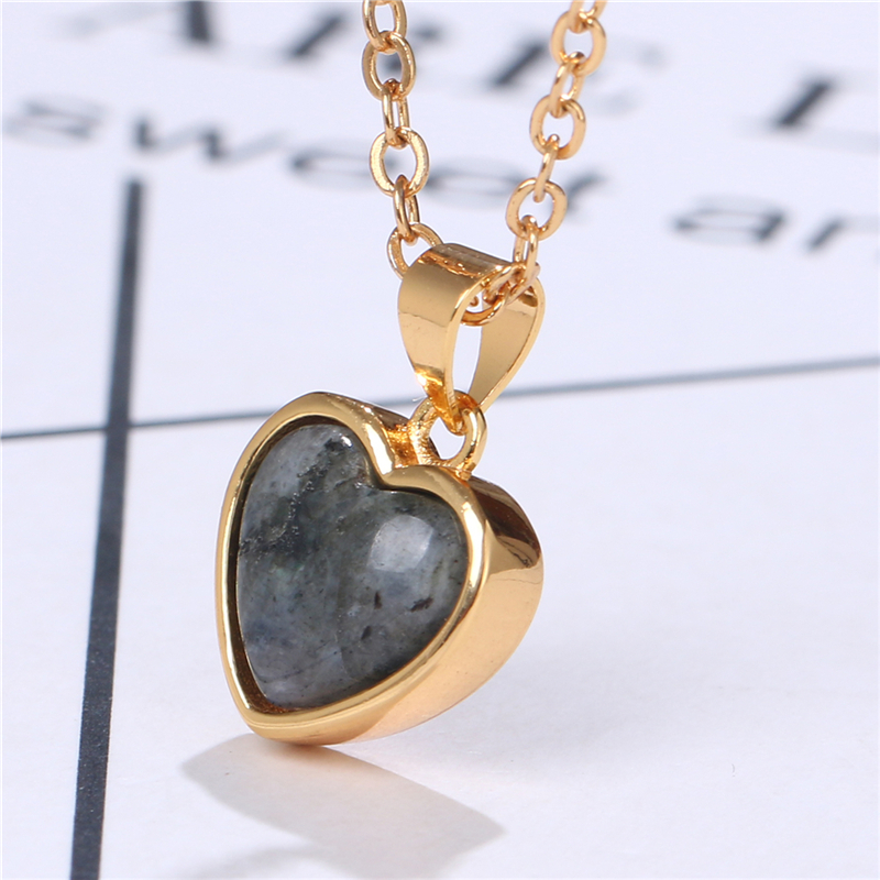 Muince Labradorite Saincheaptha Mórdhíola |Déantúsaíocht Muince Óir Plátáilte 18K |Jewelries Mórdhíola Muince Fancy na mBan