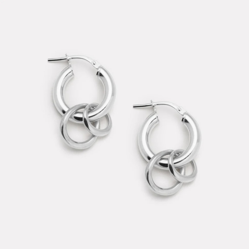 Customized Sterling Silver Hoop Earrings Manufacturer