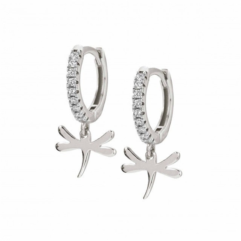 Earrings in silver with Cubic Zirconia China Odm Jewelry wholesale
