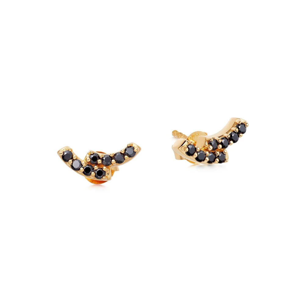 Wholesale Earrings jewelry design in 18ct gold vermeil On Sterling OEM/ODM Jewelry Silver oem jewelry suppliers
