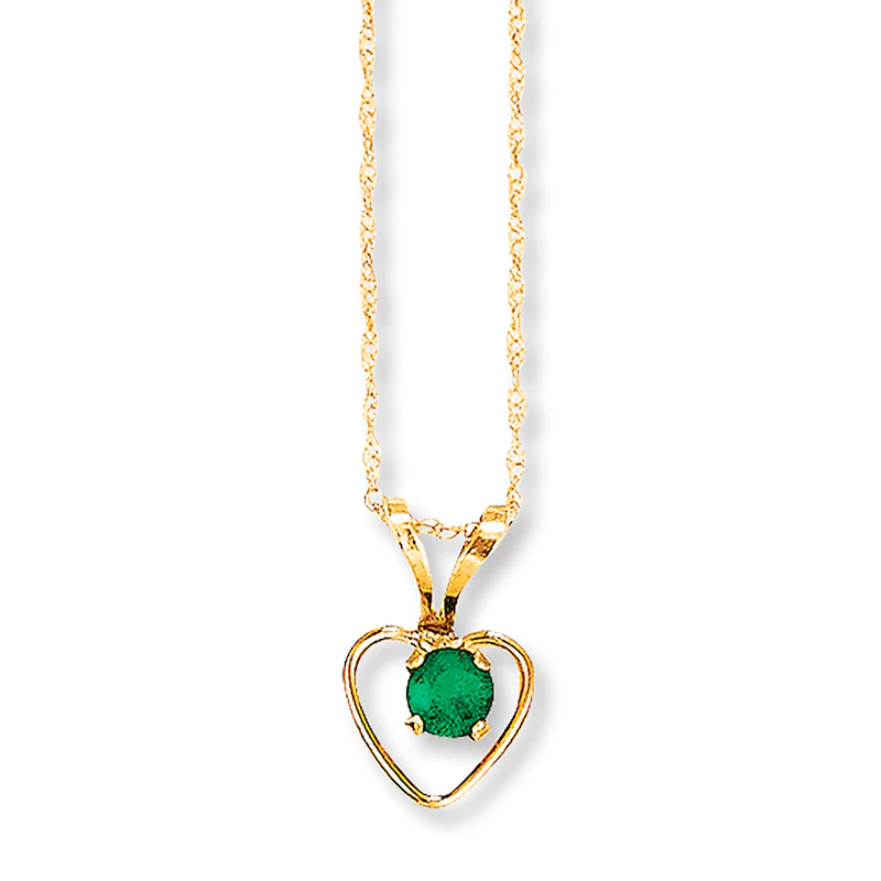 Collana di smeraldi in oro giallo 14 carati Produttori di gioielli personalizzati Fornitori OEM OEM su misura