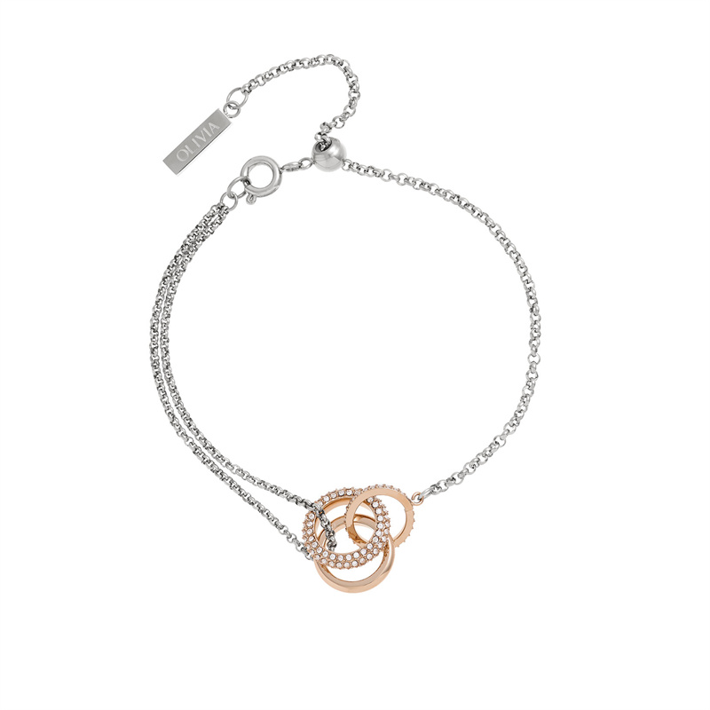 How to OEM Entwine Silver & Rose Gold Bracelet from JINGYING