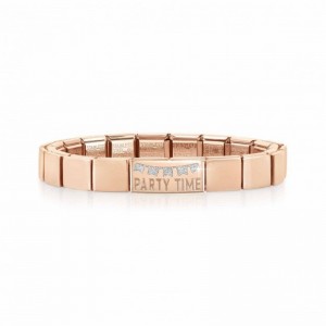 Hersteller von Modeschmuck bieten Design-Armbänder aus hochwertigem Roségold-Vermeil-Glitzer-Email im Großhandel an