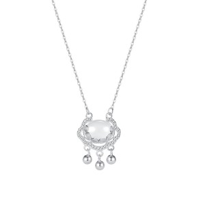 Fashion girl silver necklace OEM ODM vendor  to create your design