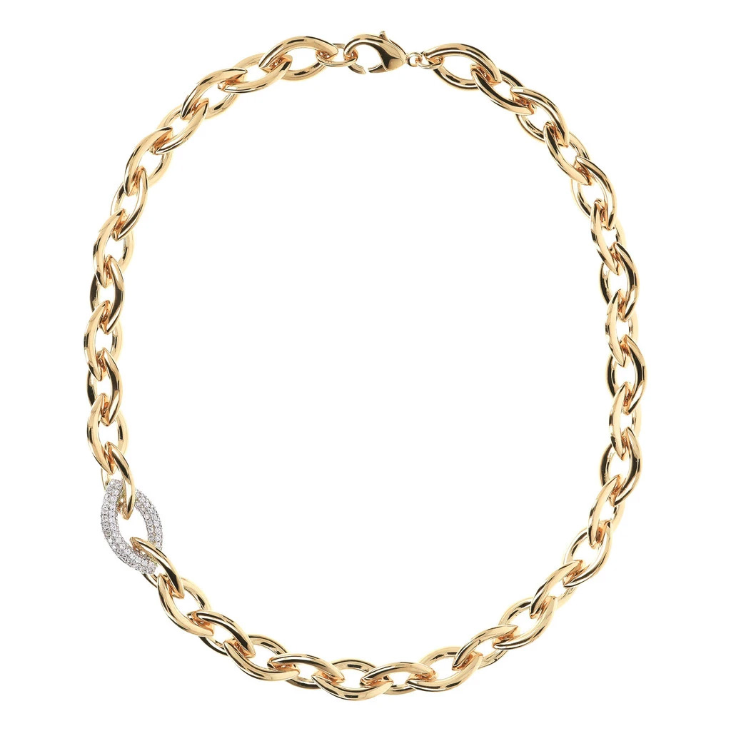 Grossist OEM/ODM Smycken Finn CZ Halsband Gult guld armband cubic zirconia armband anpassad grossist tillverkare