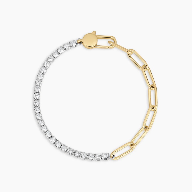 Custom Silver Florence Tennis Chain Bracelet for Men & Women