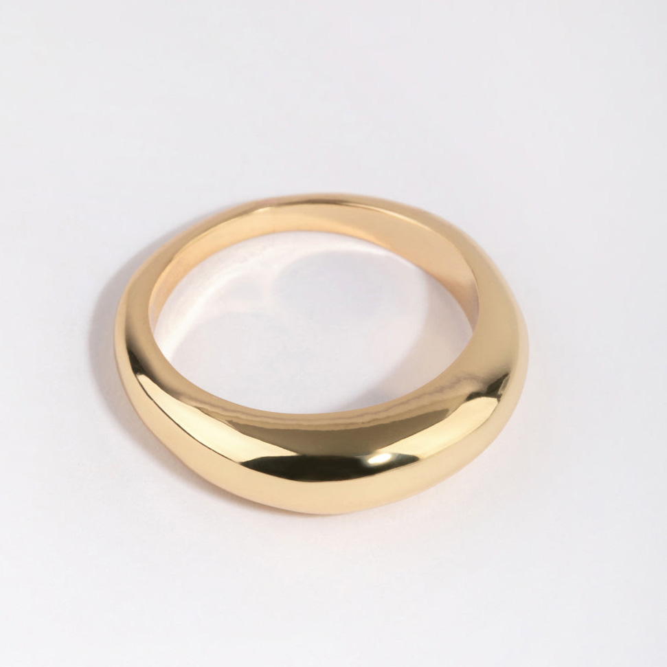 Concentrarsi sulla produzione del servizio OEM ODM per anelli in argento sterling 925 placcati in oro