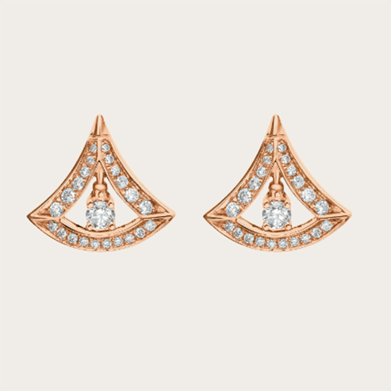 Mórdhíol 10K Yellow Gold Vermeil Diamond Earring 925 Silver Jewelry