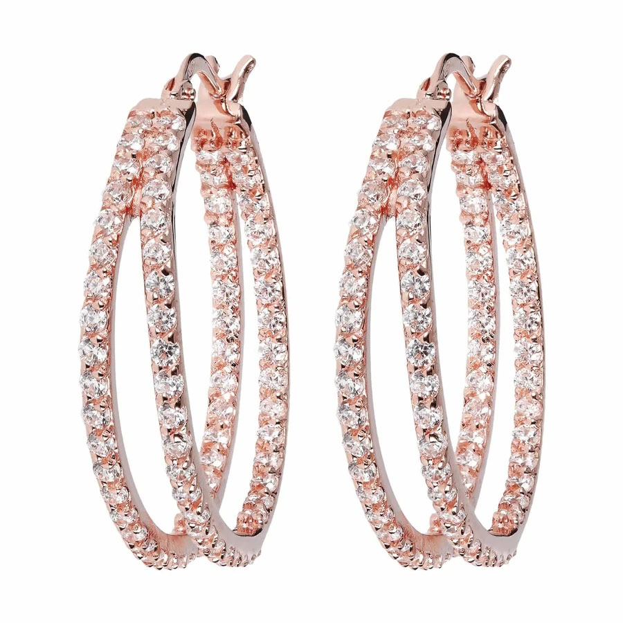 Boucles d'oreilles en argent CZ allemandes, vente en gros, fabricant et grossiste de bijoux plaqués argent sterling personnalisés, bijoux OEM/ODM