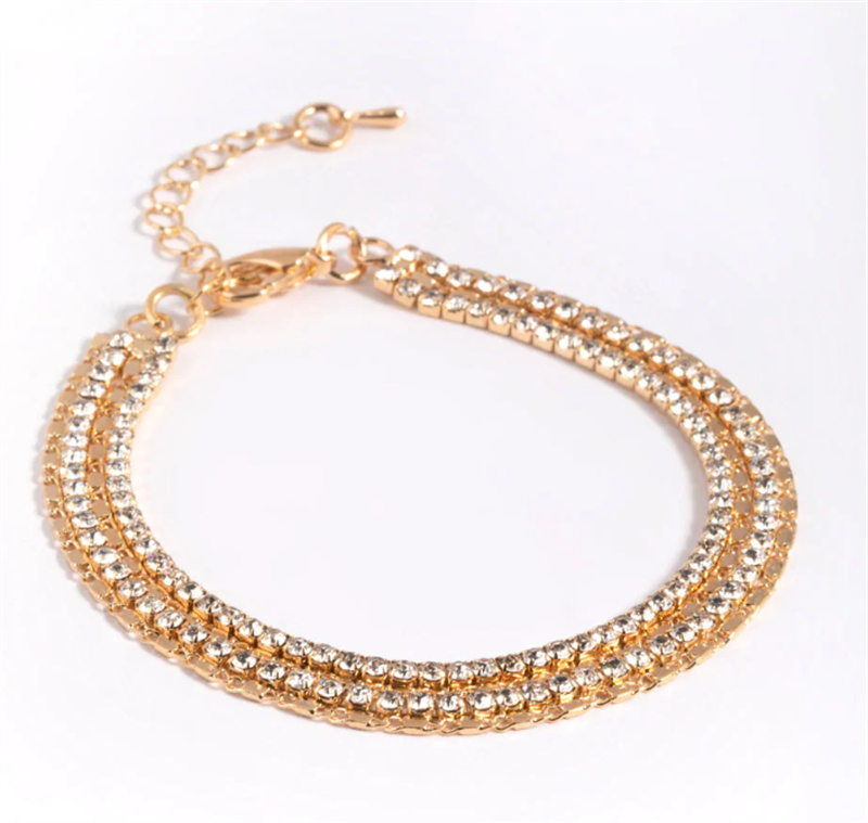 Gold Diamante Layered Bracelet jewelry manufacturers near me