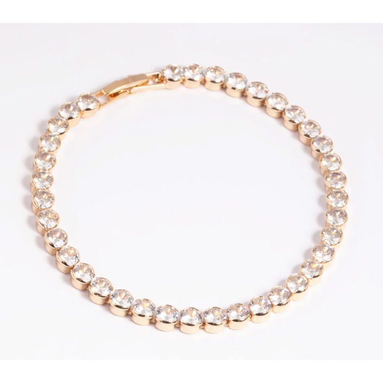 Gold filled Cubic Zirconia Tennis Bracelet  producing custom jewelry factory