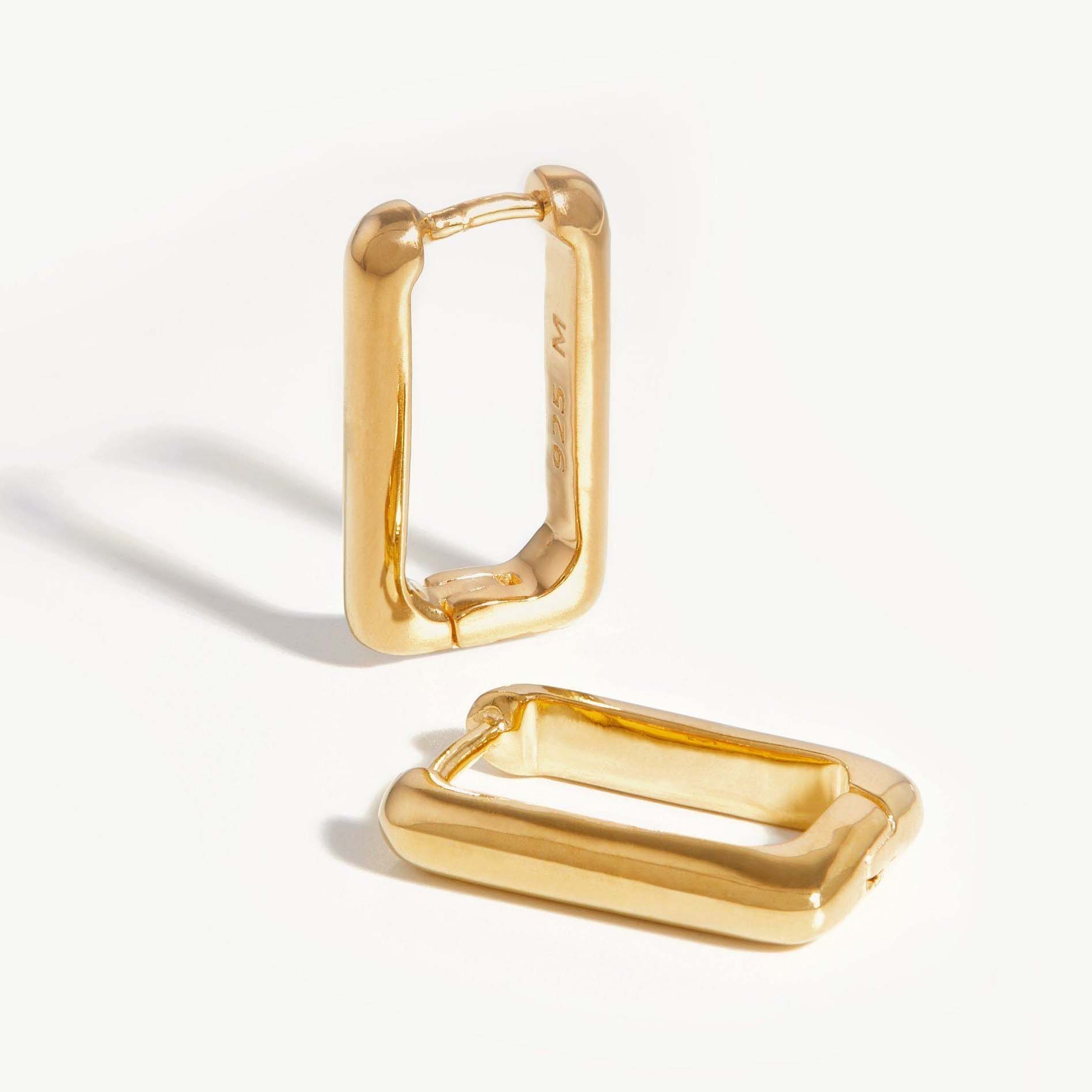 Gold plated 925 silver earrings jewellery custom wholesale online