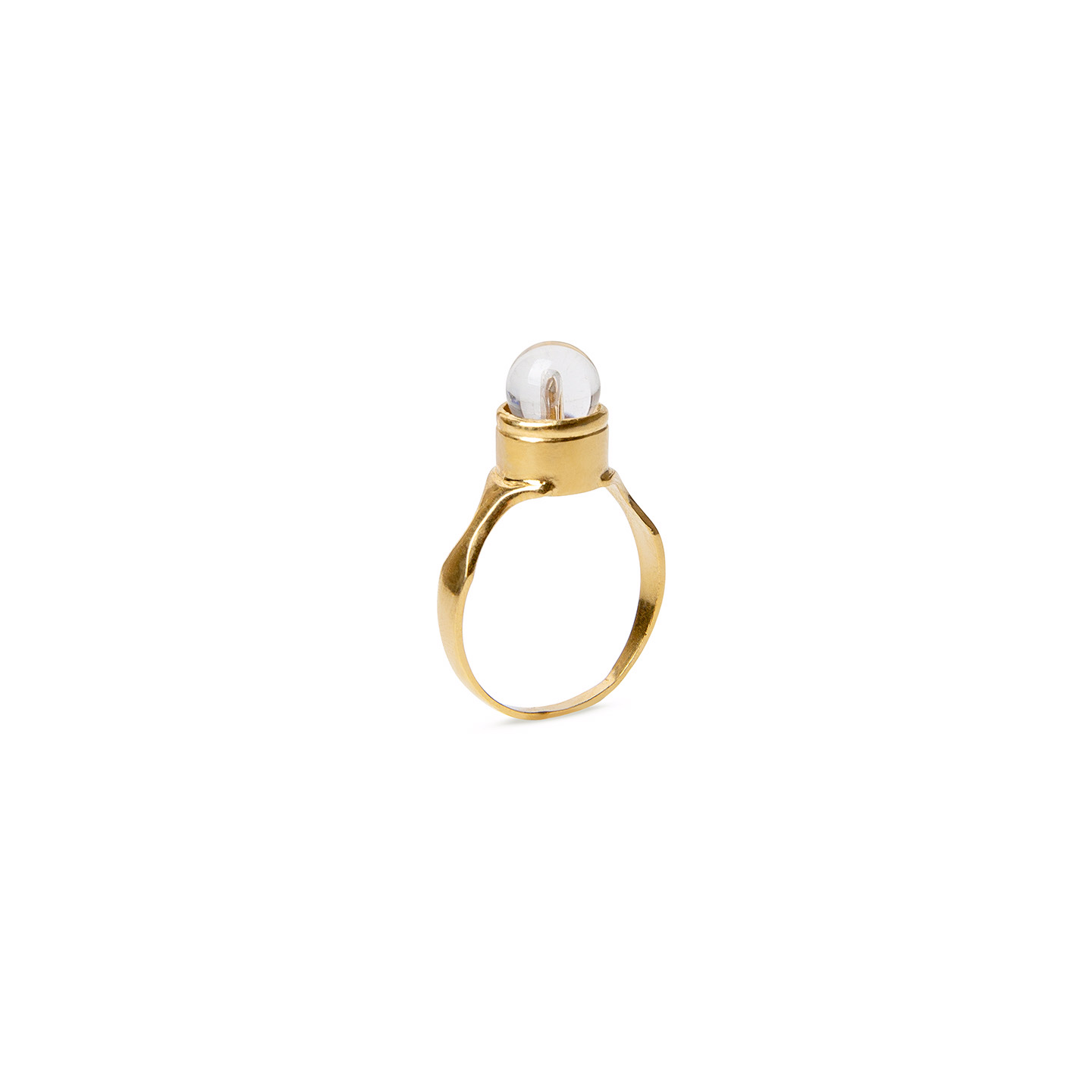 Anillo de plata chapado en oro Joyería personalizada Fabricantes Joyería OEM/ODM