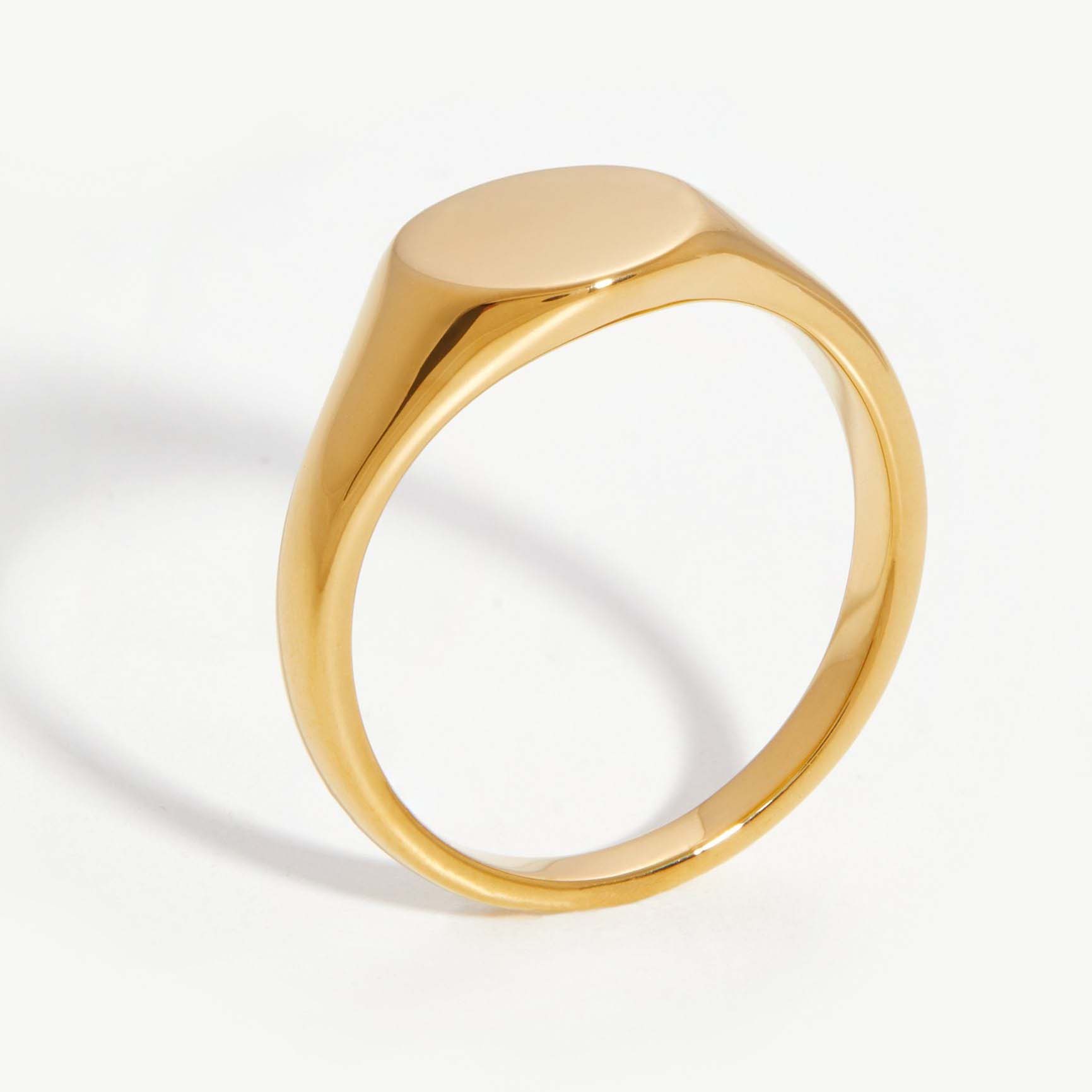 Fabricante de joias em ouro vermeil anel de prata personalizado banhado a ouro 18k