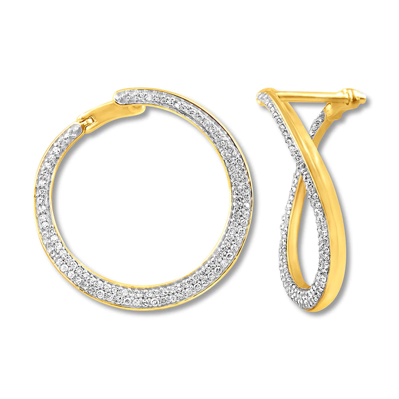 Hoop Earrings 10K Yellow Gold custom jewelry OEM/ODM Jewelry manufacturers china