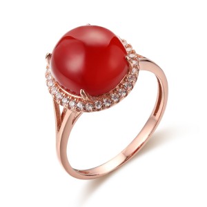 Gioiellerie di anelli con rubino all'ingrosso personalizzati |Gioielli in argento 925 personalizzati |Vendita all'ingrosso di design di anelli da donna