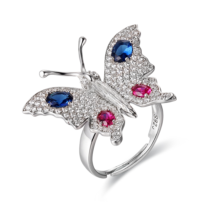 Custom Wholesale Butterfly Silver Ring Jewelers | Gemstone Jewelry Design | Ladies’s Jewelry Wholesale