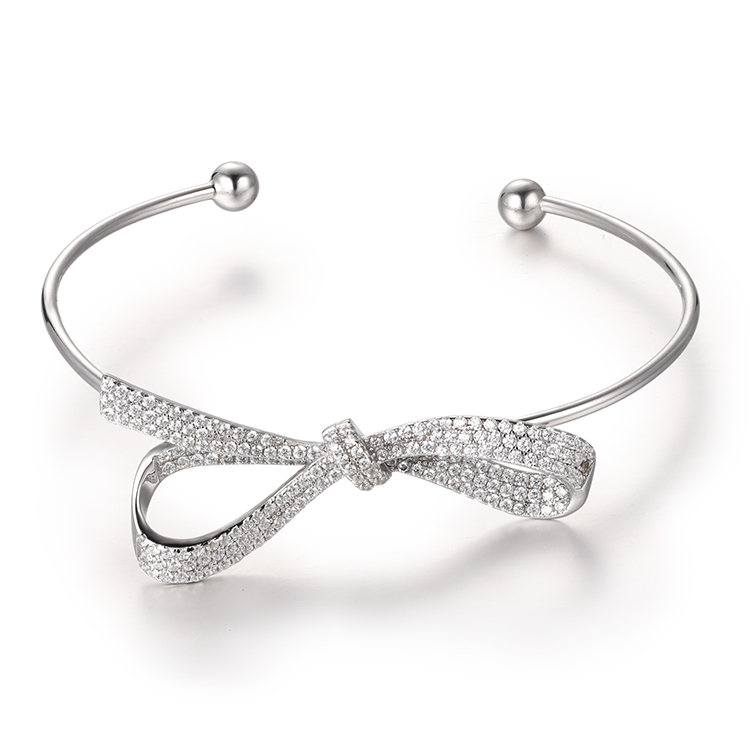 Custom wholesale Women’s Bracelets Jewelers | CZ Jewelry Custom | Butterfly Silver Bangles Design