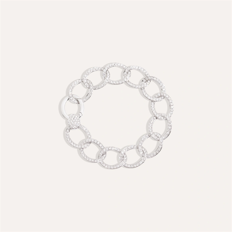 Bracelet airgid dearthóir jewelry neamhspleách brera bán óir 18kt Diamond