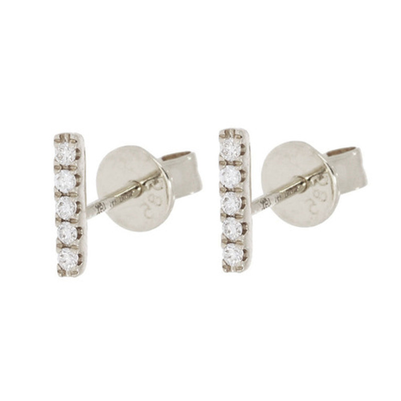 Ireland custom girls jewelry exporter order 3000 pieces CZ earrings stud wholesaler