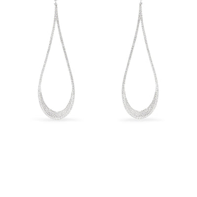 Italian Silver hoop earring Design for Woman