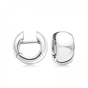 Custom Design Italian 925 Sterling Silver Huggie Hoop Earrings in China
