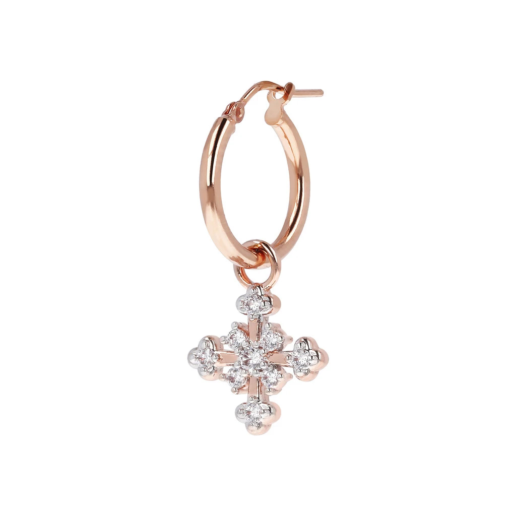 Wholesale Italian OEM/ODM Jewelry silver 925 18k rose gold plated earrings custom wholesale jewelry