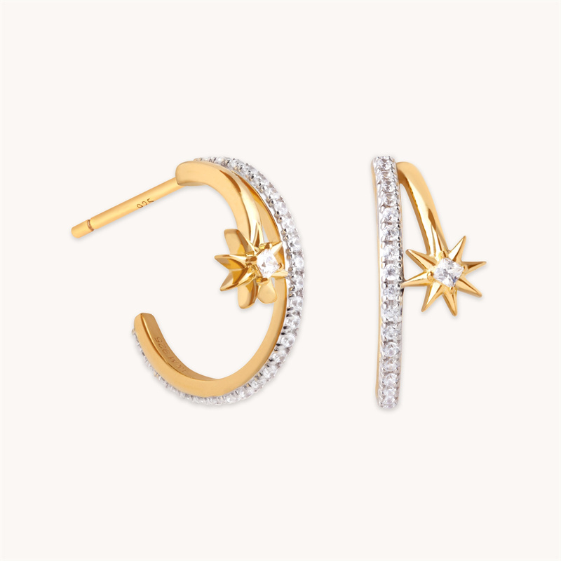 JINGYING’s Custom 30,000-Pair S925 Silver Star Diamond Earrings for a Turkish Client