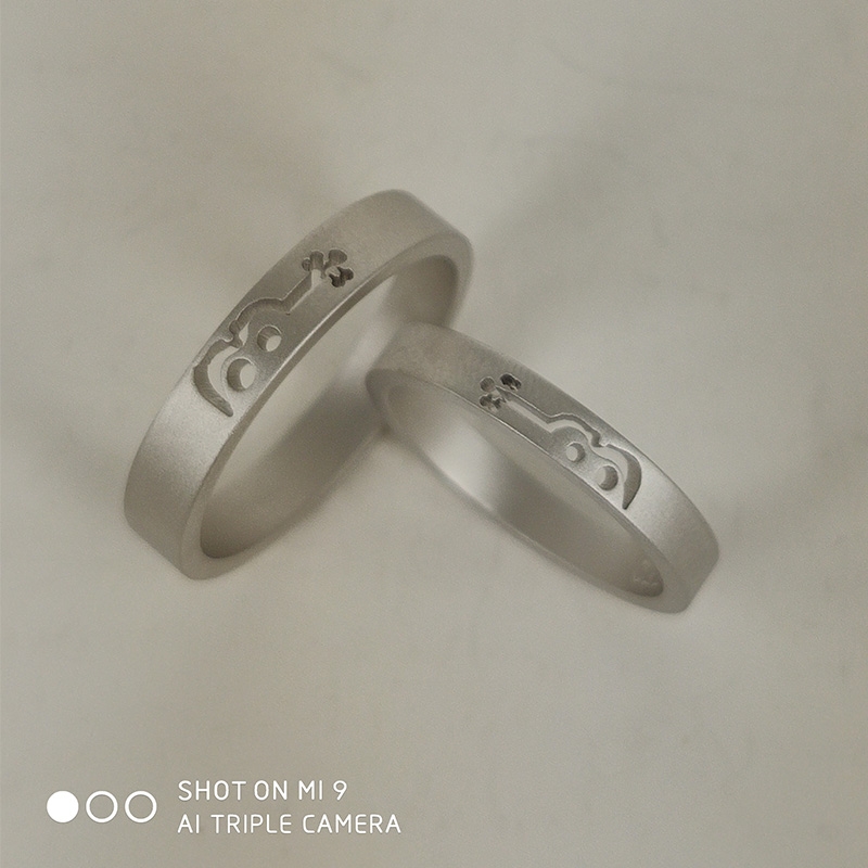 Custom Engros abstrakt Bloom bryllup bands |sterling sølv |leverandør