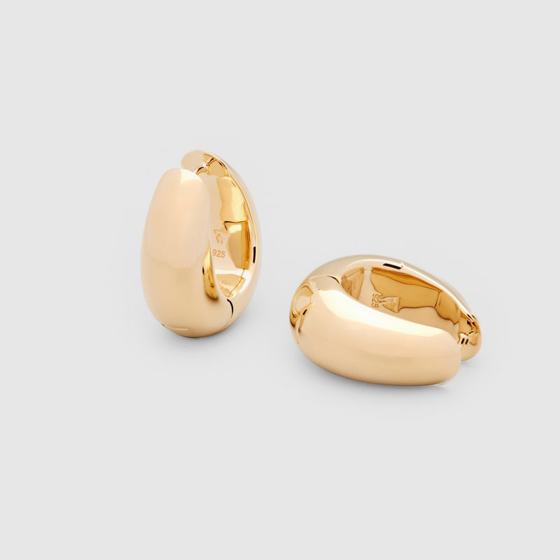 Japan gold jewelry wholesaler custom 14k gold plating sterling silver earrings