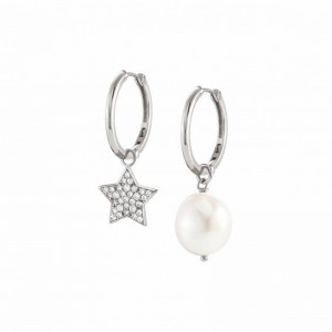 Jewelry Manufacturers In Turkey  Custom Design Silver Earrings With Pearl wholesaler