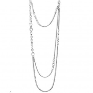 Jewelry OEM ODM manufacturter of Sterling Silver Classic Chain Layered Necklace